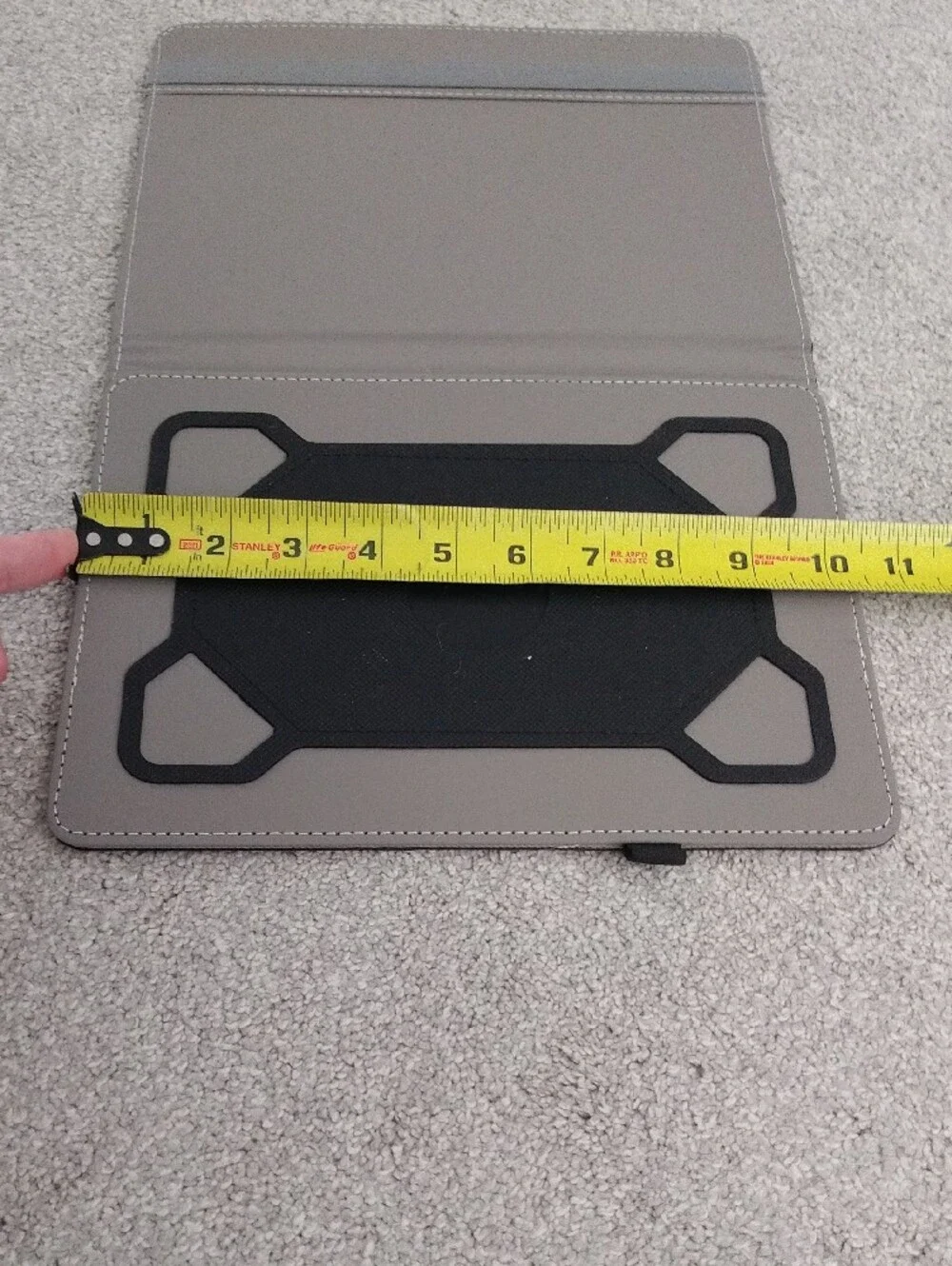 Black Tablet Folio Case with Pen Loop - Black
